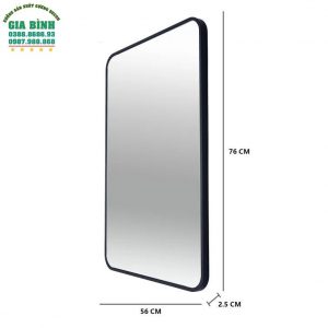 Gương trang điểm gỗ hình chữ nhật Jakayla mã TĐ11