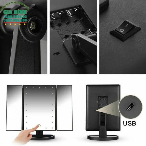 Gương bàn trang điểm có đèn Led mã TĐ19