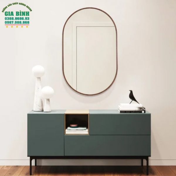 Gương trang điểm hình bầu dục Essyara mã TĐ12