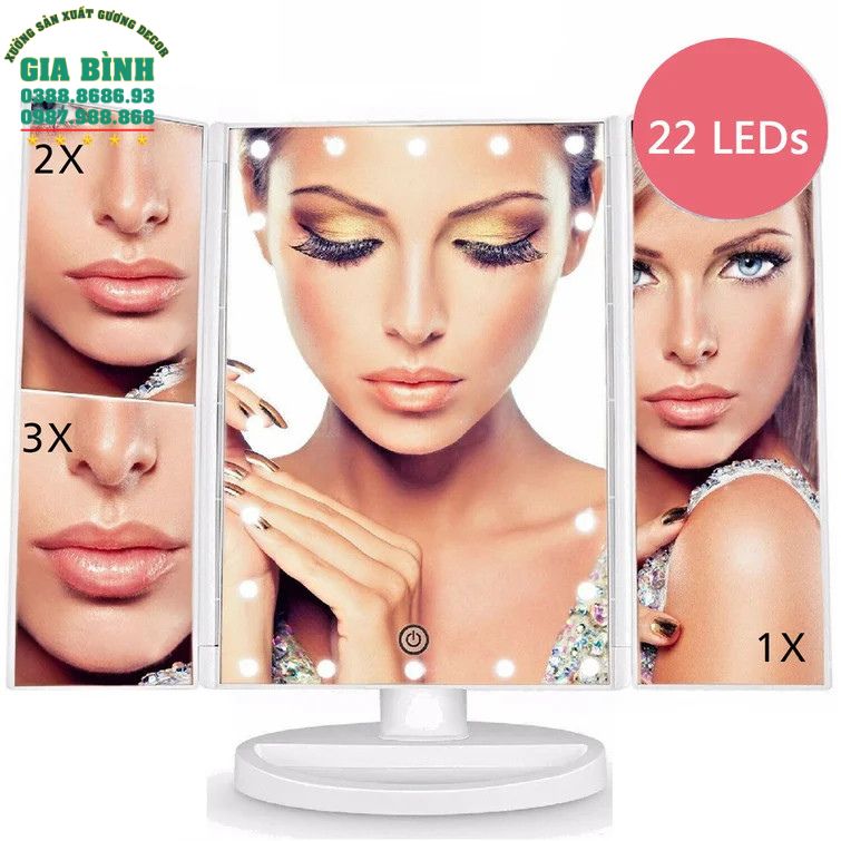 Gương bàn trang điểm có đèn Led mã TĐ19
