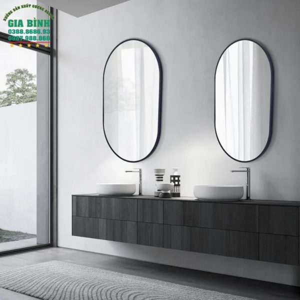 Gương trang điểm hình bầu dục Essyara mã TĐ12