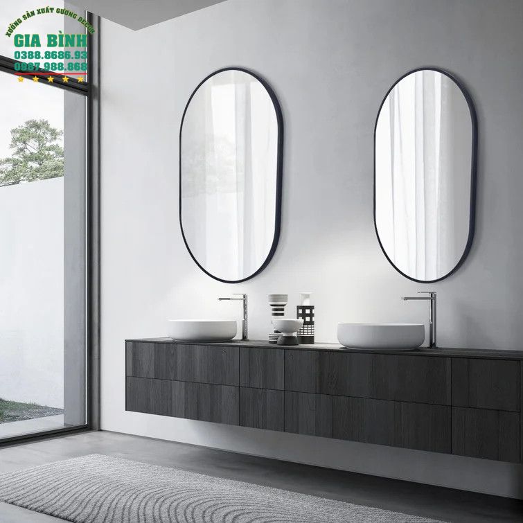 Gương trang điểm hình bầu dục Essyara mã TĐ12