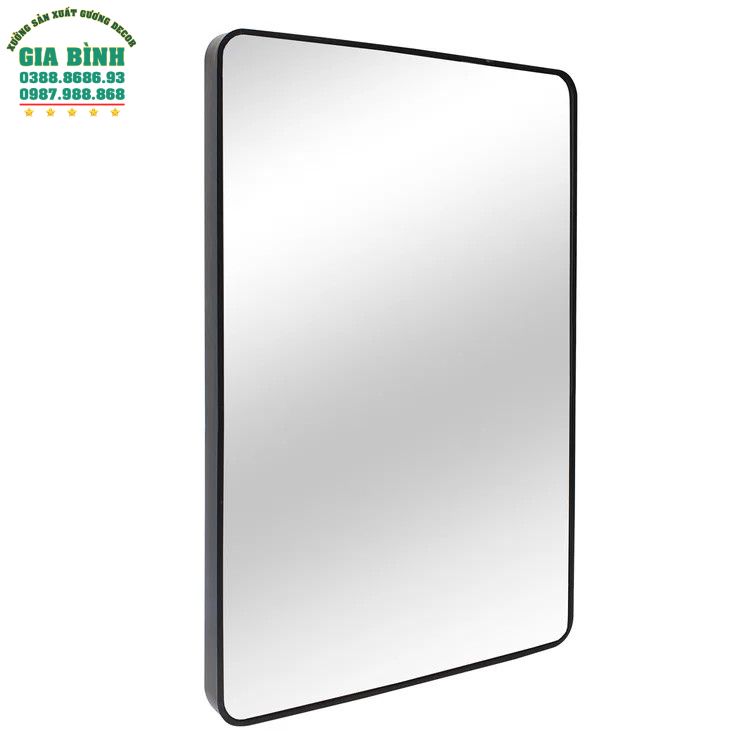 Gương trang điểm kim loại hình vuông mã TĐ13