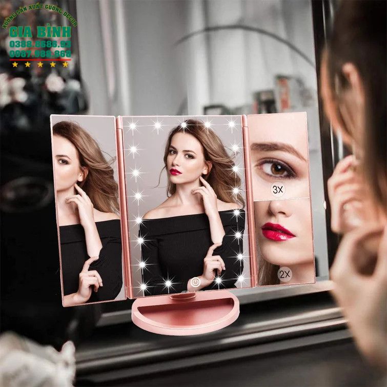 Gương bàn trang điểm có đèn Led mã TĐ19