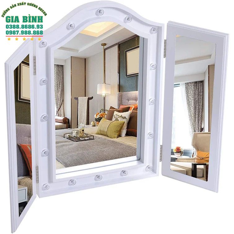 Gương bàn trang điểm Larose có đèn chiếu sáng mã TĐ20
