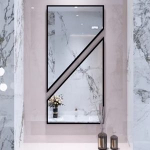 Gương dán tường gồm hai mảnh kính ghép lại độc đáo mã DT01