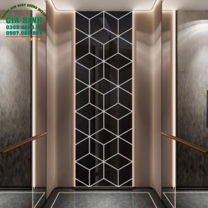 Gương dán tường hình thoi tạo kiểu độc đáo mã DT04