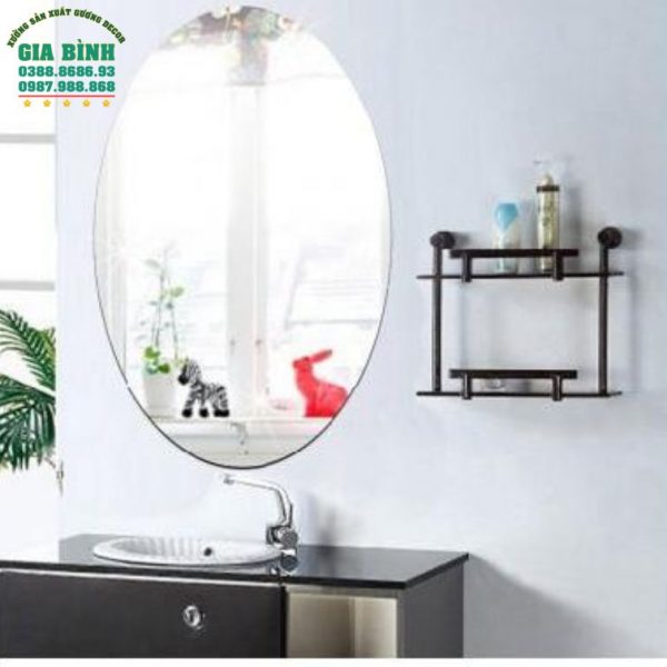 Gương dán tường hình bầu dục thiết kế mới mã DT16