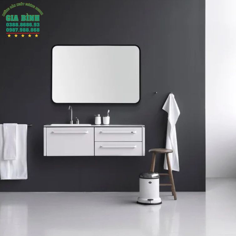 Gương trang điểm gỗ hình chữ nhật Jakayla mã TĐ11
