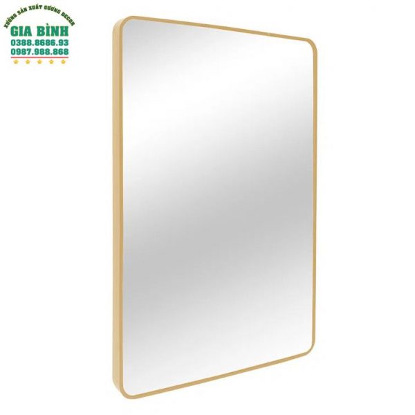 Gương trang điểm kim loại hình vuông mã TĐ13
