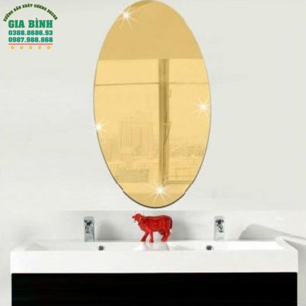 Gương dán tường hình bầu dục thiết kế mới mã DT16