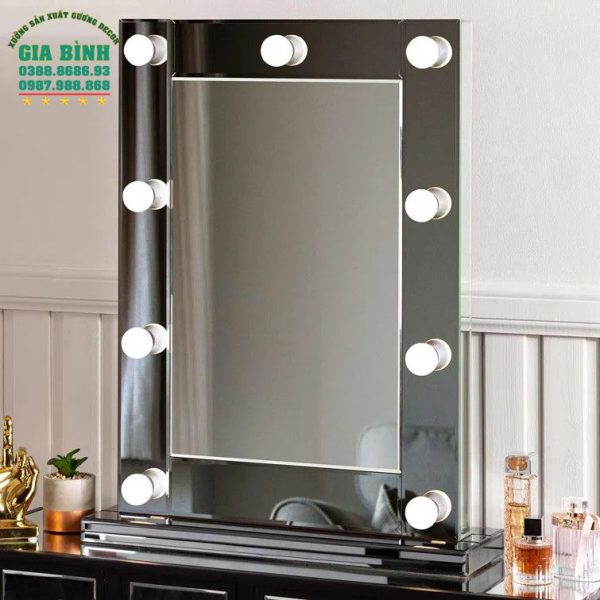 Gương trang điểm hình chữ nhật có đèn mã TĐ07