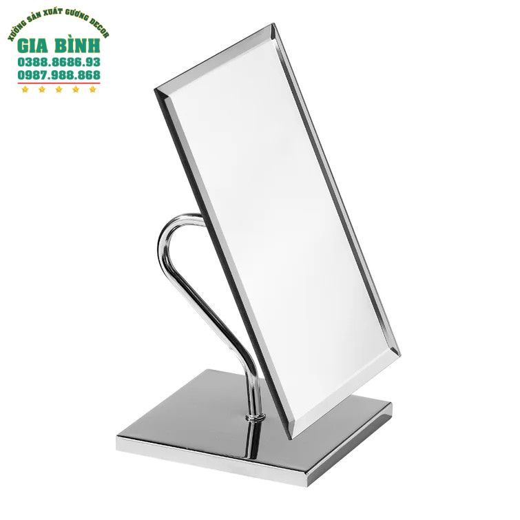 Gương trang điểm có đế kim loại mã TĐ18