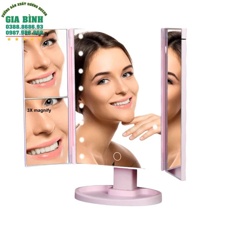 Gương bàn trang điểm có đèn Led mã TĐ19