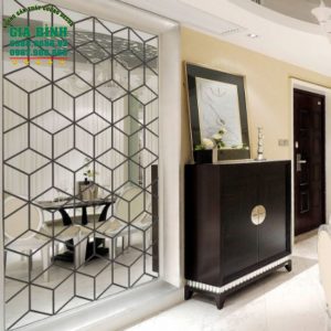 Gương dán tường hình thoi tạo kiểu độc đáo mã DT04