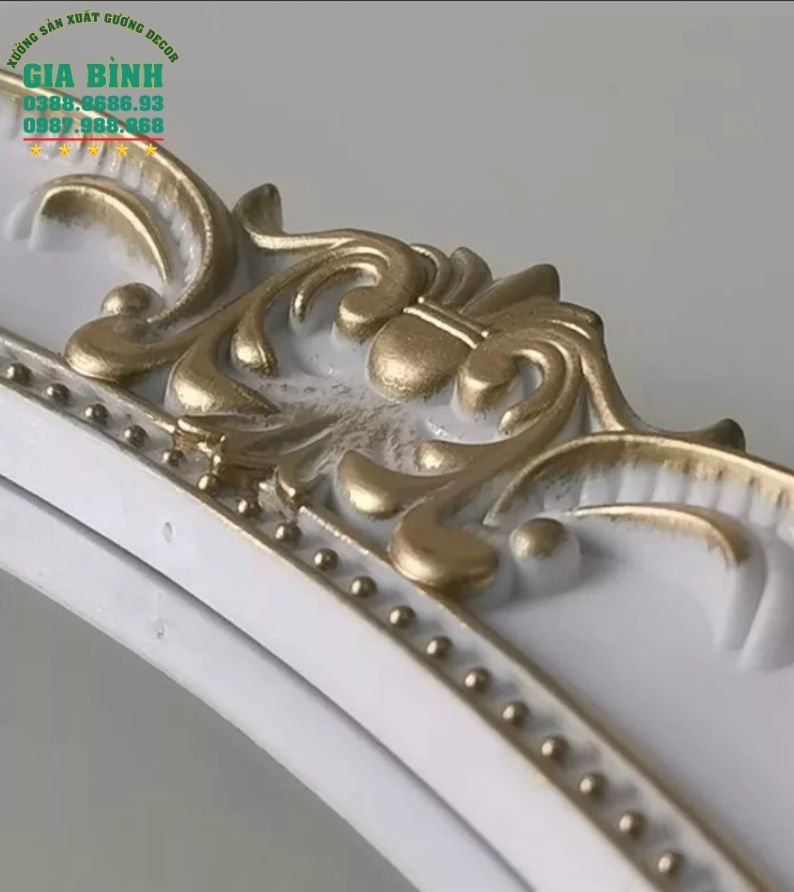 Gương trang trí vintage phong cách Châu Âu mã TT07