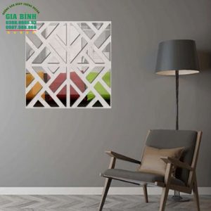 Gương dán tường Acrylic thiết kế hình học mới lạ mã DT18