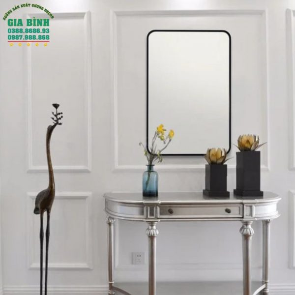 Gương trang điểm gỗ hình chữ nhật Jakayla mã TĐ11
