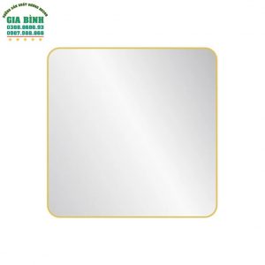 Gương trang điểm kim loại hình vuông mã TĐ13