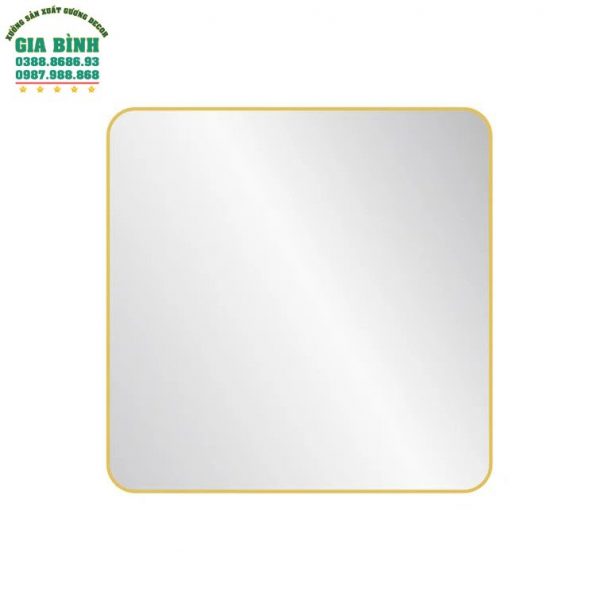 Gương trang điểm kim loại hình vuông mã TĐ13