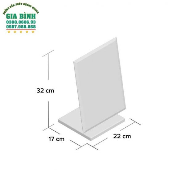 Gương trang điểm có đế kim loại mã TĐ18