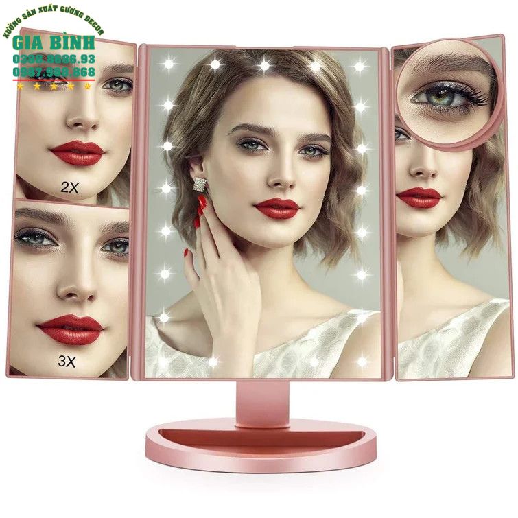 Gương bàn trang điểm có đèn Led mã TĐ19