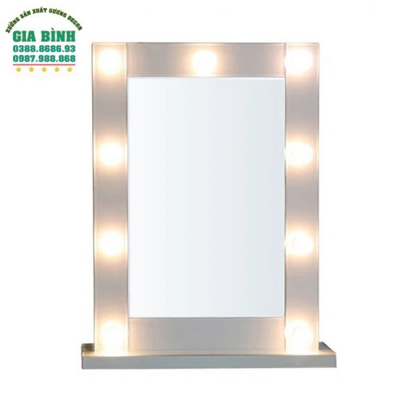 Gương trang điểm hình chữ nhật có đèn mã TĐ07