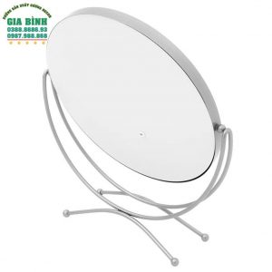 Gương trang điểm kim loại Led có đế đứng mã TĐ08