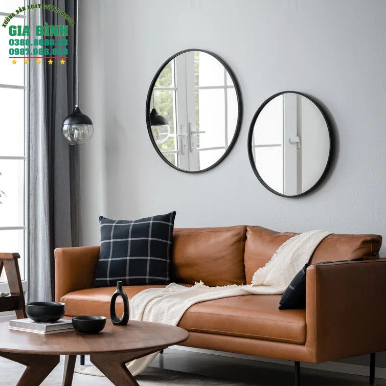 Gương trang điểm kim loại tròn Amaliya mã TĐ09