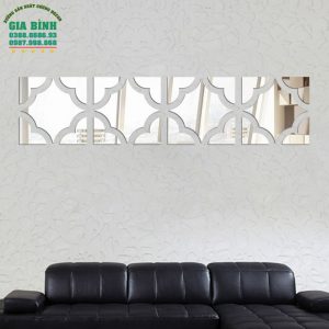 Gương dán tường Acrylic hình hoa đẹp mã DT19