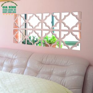Gương dán tường Acrylic hình hoa đẹp mã DT19