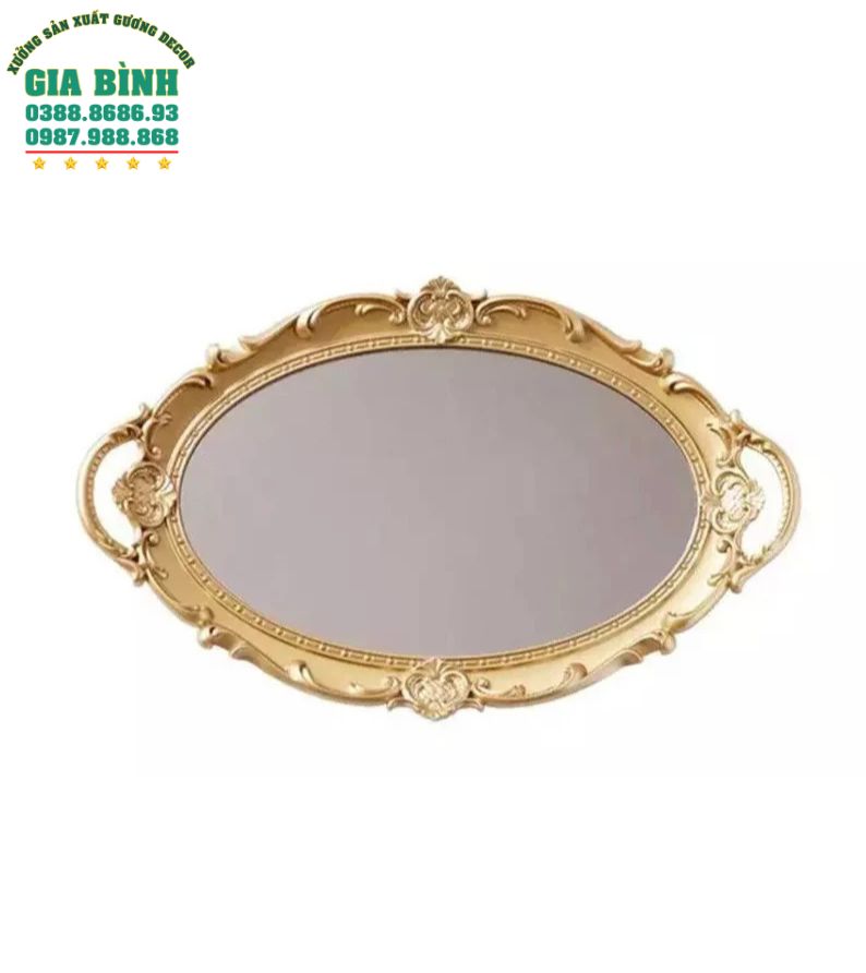 Gương trang trí vintage phong cách Châu Âu mã TT07