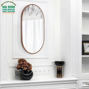 Gương trang điểm hình bầu dục Essyara mã TĐ12