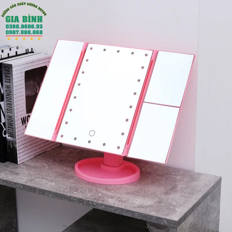Gương bàn trang điểm có đèn Led mã TĐ19