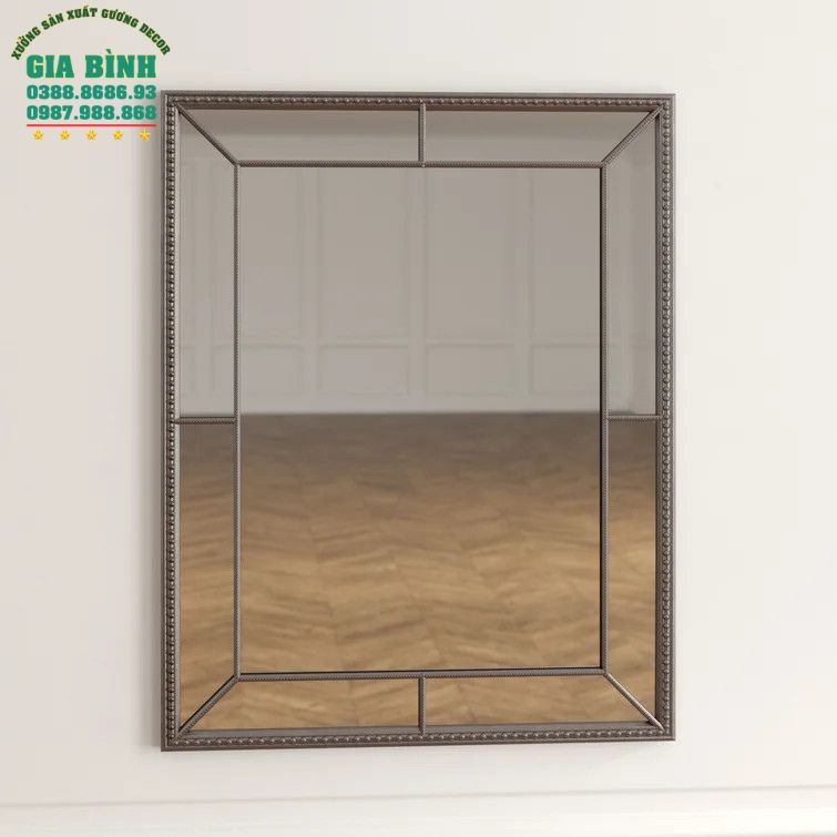 Gương dán tường Aanya khung nhựa mã DT02