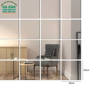 Gương dán tường thiết kế hình vuông đơn giản mã DT09