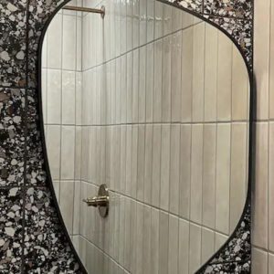 Gương trang trí không đối xứng viền gỗ mã TT05