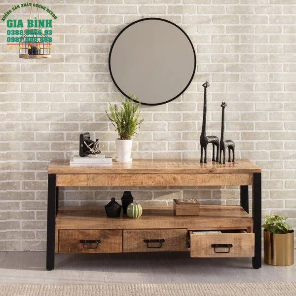 Gương trang điểm kim loại tròn Amaliya mã TĐ09