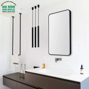 Gương trang điểm gỗ hình chữ nhật Jakayla mã TĐ11