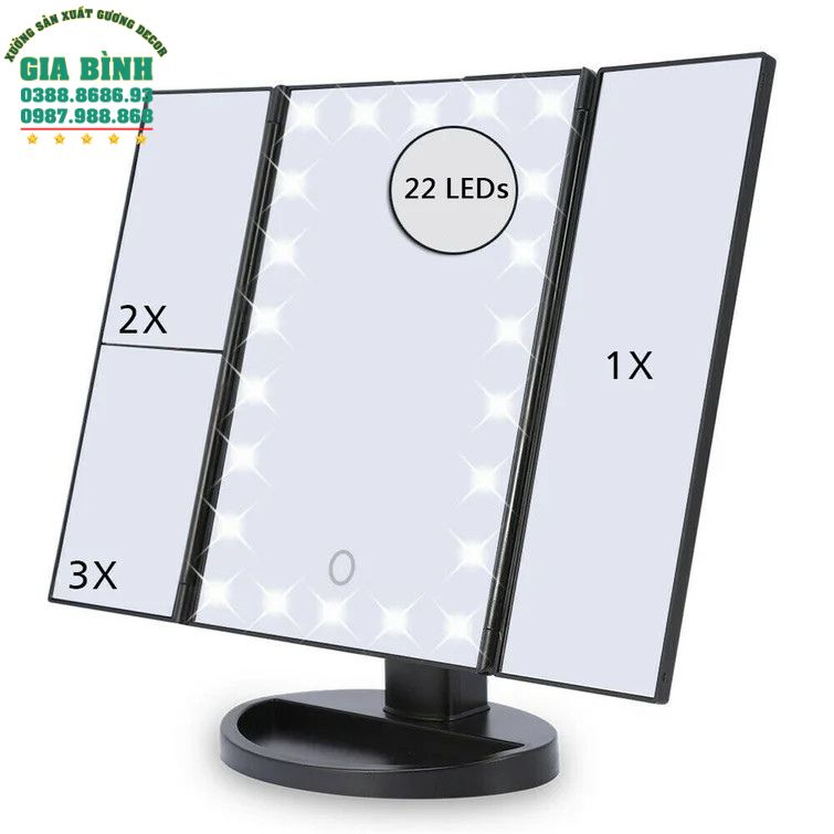 Gương bàn trang điểm có đèn Led mã TĐ19