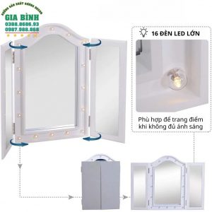 Gương bàn trang điểm Larose có đèn chiếu sáng mã TĐ20