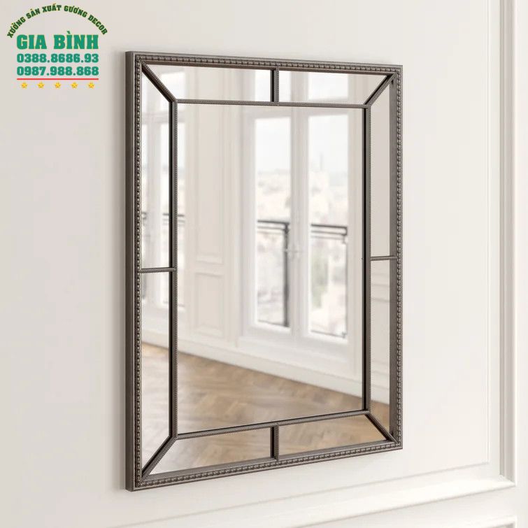 Gương dán tường Aanya khung nhựa mã DT02