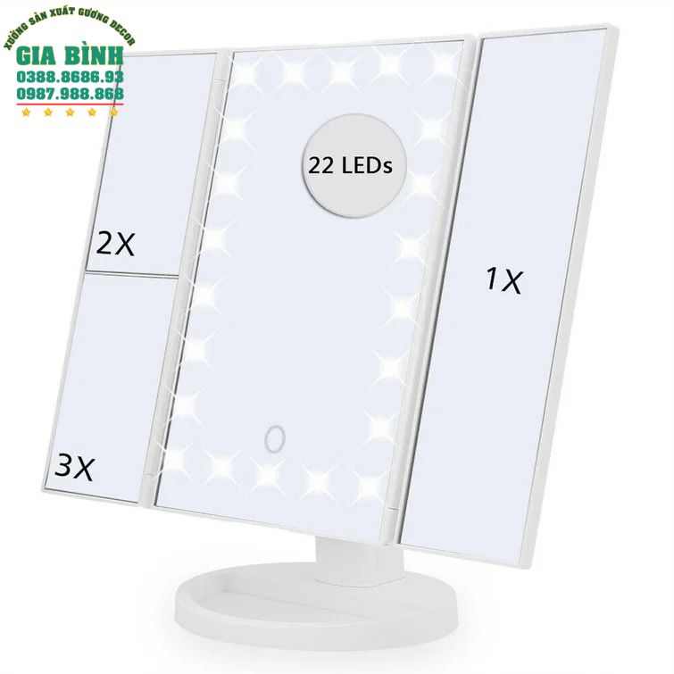Gương bàn trang điểm có đèn Led mã TĐ19