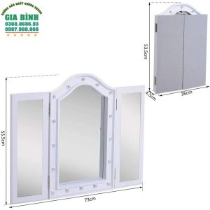 Gương bàn trang điểm Larose có đèn chiếu sáng mã TĐ20