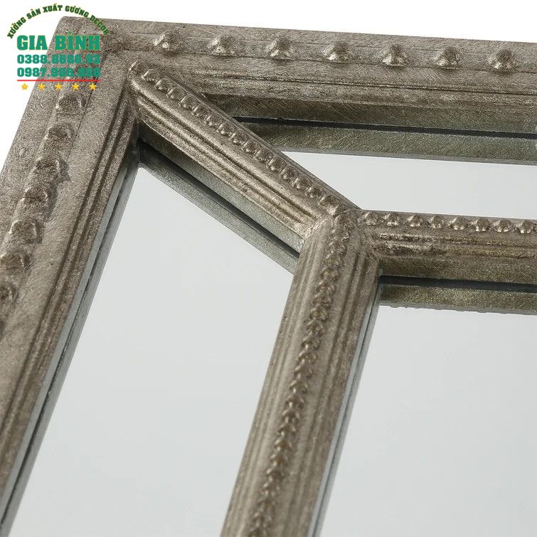 Gương dán tường Aanya khung nhựa mã DT02