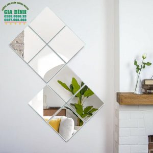 Gương dán tường thiết kế hình vuông đơn giản mã DT09