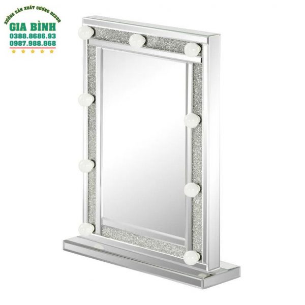 Gương trang điểm hình chữ nhật có đèn mã TĐ07