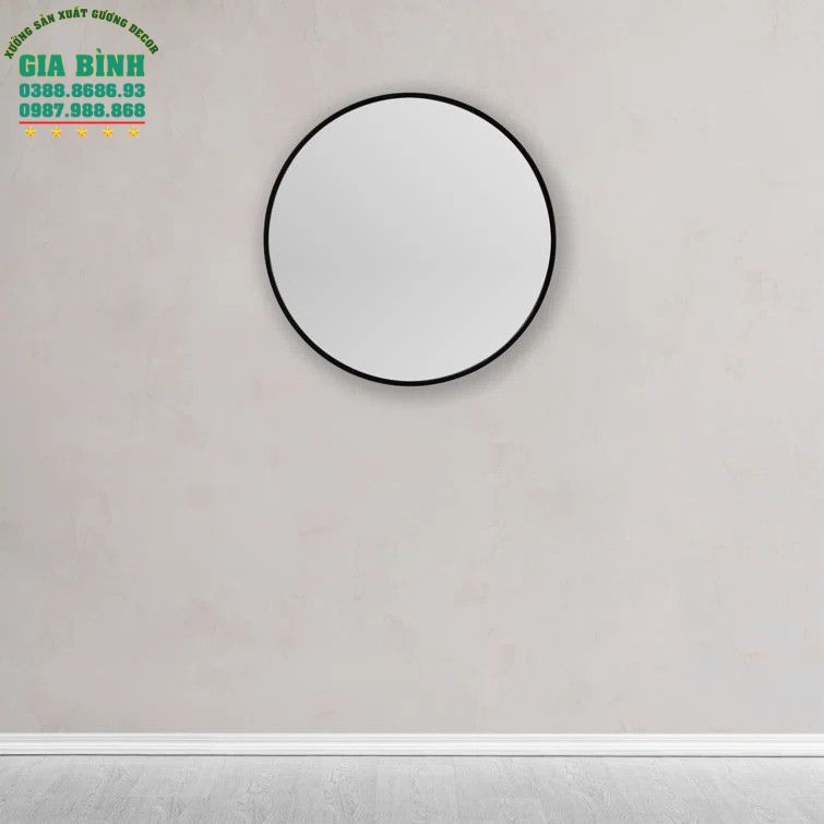 Gương trang điểm kim loại tròn Amaliya mã TĐ09