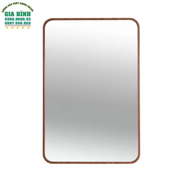 Gương trang điểm gỗ hình chữ nhật Jakayla mã TĐ11