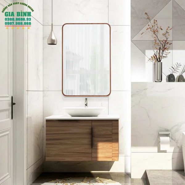 Gương trang điểm gỗ hình chữ nhật Jakayla mã TĐ11
